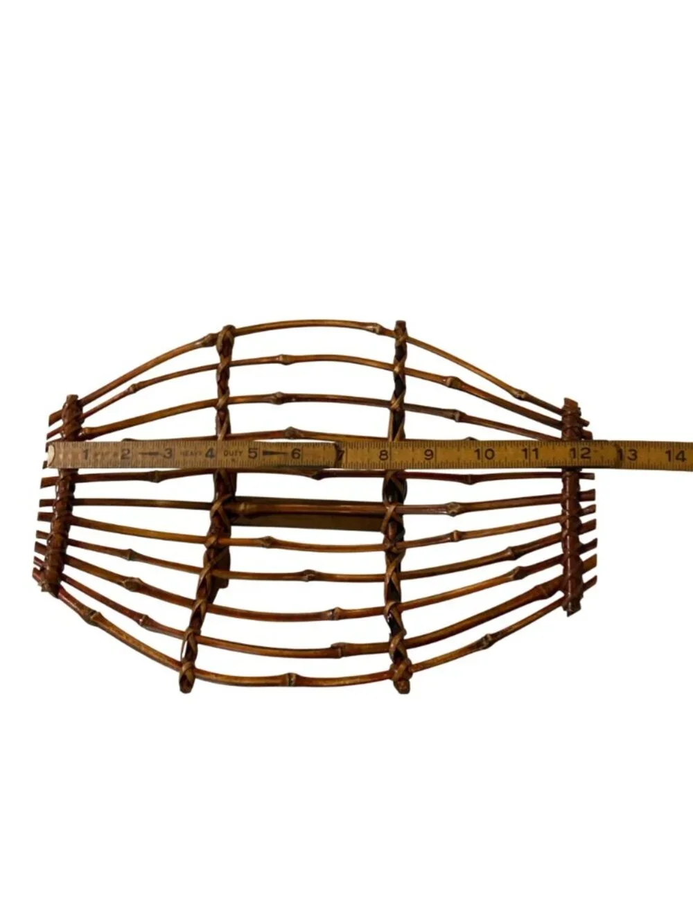Bamboo Centerpiece Fruit Basket Or Rustic Home Decor